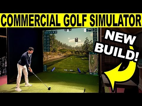 I Built the ULTIMATE Commercial Golf Simulator! (100% Free Standing!)