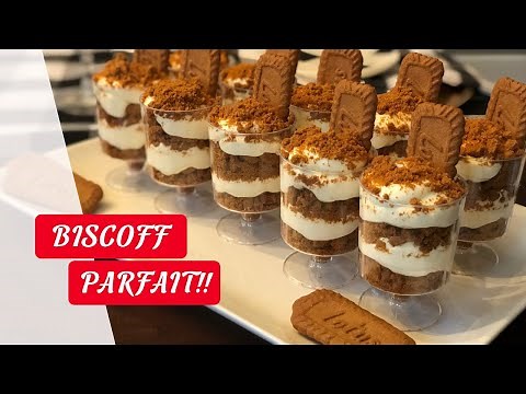 Biscoff Speculoos Cookie Parfait!! - Quick and Easy Recipe | Becky's Kitchen