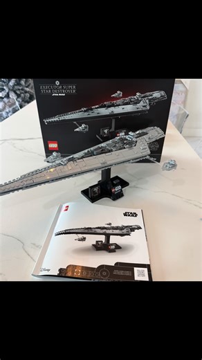 Russell Hansen on Instagram: "Nothing says good morning like building the Executor Super Star Destroyer. This was a pretty quick build, and very satisfying. It was a shame to cover up all those aqua blue clear lego. Makes me want to pull it apart to save them and replace them with standard grey. 😃 What’s your favorite or recent Lego Star Wars build? #lego #executorsuperstardestroyer #legomorning #thecollectorgeek #legospeedbuild #newlego"