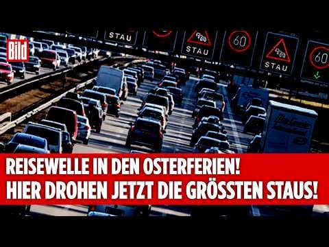 GERMANY: ADAC warns of travel surge! Here's where the biggest traffic jams are expected this Easter!