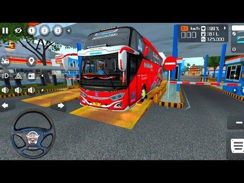 Bus Oleng Telolet Tungga Jaya Angkut Penumpang - Mobil Balap Bus Simulator Android Gameplay