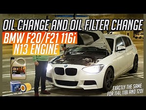 Oil Change for a BMW F20/F21 114i/116i/118i with the N13 engine - Servicing a BMW 1 series at home