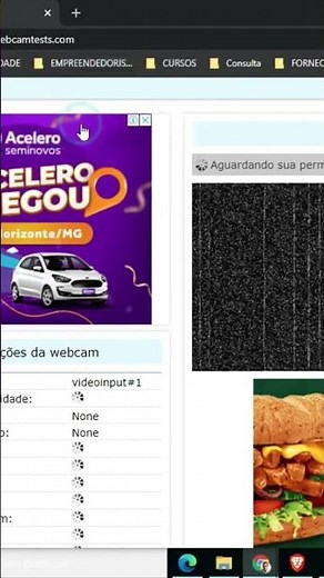 Como testar o funcionamento da sua webcam - PC ou notebook - #shorts 1