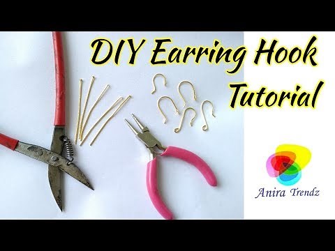 How to make earring hooks at home using Head Pin / Eye Pin DIY Tutorial