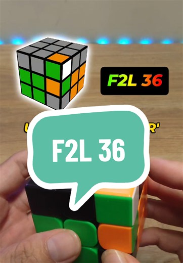 F2L 36 Rubik Tutorial #hntcubing #f2l #cfop #rubikscube | rubik's cube