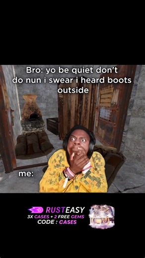 rust reels on Instagram: "Sign up now for 3x free cases + 2 free gems with code: CASES #rust #rustclips #rustmeme #rustmoment"