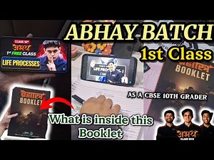 1st CLASS OF ABHAY BATCH📚✨|DO I REGRET 😭|WHAT IS INSIDE THIS BOOKLET🤯📚|CLASS 10TH GRADER #motivation