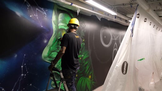 The new Pìwànak — Algonquin Centre for Science and Innovation is designed to provide students a state-of-the-art science education, giving hands-on experience with the same technology they can expect to encounter in the workplace. Pìwànak, meaning “flint” in the Anishinàbe Algonquin language, represents the start of something new. Pìwànak features two large murals, incorporating design elements that have significant meaning to Indigenous culture, with the overall design guided by Brenda Odjick, 