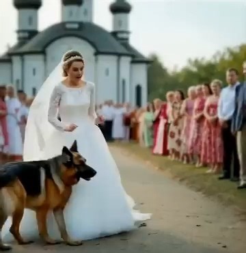 At the wedding, the bride's dog got in the way. And after a minute, all the guests froze when they saw what had happened... Rex had been her constant companion for over ten years. At first, she thought he was just nervous, but what she discovered shortly after changed her idea of ​​love forever. Maria stood still, her dress swinging around her, while Rex held on tightly to her leg. He didn't bark or growl, he just looked at her with such intensity that a shiver ran down her spine. "Rex, come on,