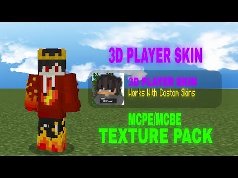 3D Player Skin Texture Pack 🔥 For MCPE/MCBE/PE (Makes Your Experience More Beautiful✨)