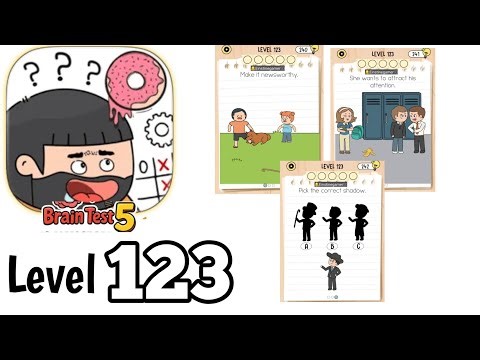 Brain test 5 level 123 Full Guide Walkthrough Solution l
