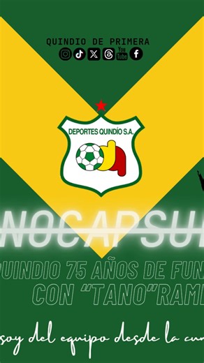 Quindio de Primera on Instagram: "¡La primera del TanoCapsula del año familia!💚🤍💛💪Tano Ramírez nos comparte un abre bocas de lo que será la segunda temporada de TanoCapsula el informativo que se ganó el corazón de los Quindianos, además nos regala sus reflexiones referentes al cumpleaños 75 de la institución Cafetera."