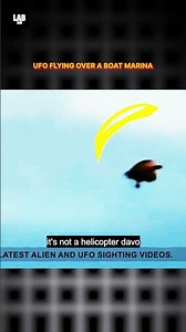 Shocking Footage: Mysterious UFO Caught On Camera Flying Over A Boat Marina! #shorts #lab360 #alien