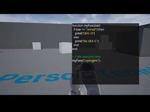 Unreal Engine 4 In-Game Script Editor with Syntax Highlighting