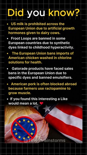 American Foods Banned In Other Countries