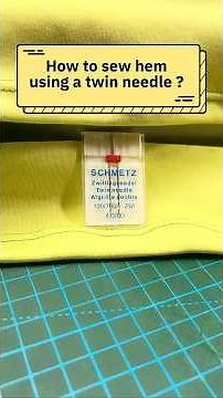 How to use a twin needle? #sewing #sewinghacks #sewingtutorial