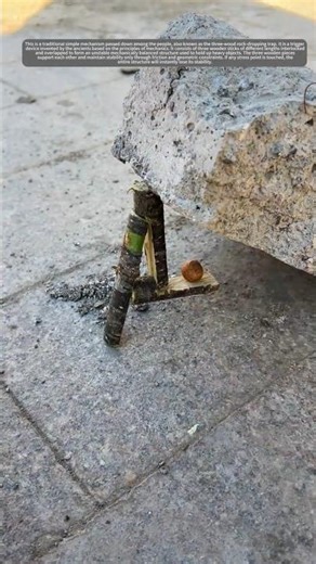 Three-wood Rock-falling Trap