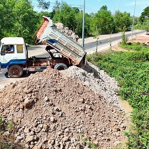Incredible CATERPILLAR D5 Service PROJECT Delete On The Canal Water by 5-T Dump Truck Overloading Soils | BulldozeR PoweR