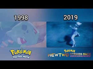 Pokémon Mewtwo Strikes Back Evolution Opening Comparison 1998 vs 2019