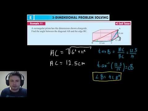 3D examples using Sin/Cos/Tan in Trigonometry (IB Math Studies)