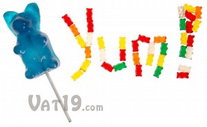 Giant Gummy Bear on a Stick