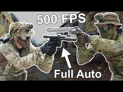 Full Auto Blaster vs 500FPS Revolver | 1vs1 Challenge