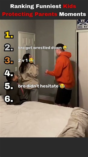 Ranking Funniest Kids Protecting Parents Moments #kids #parents #viral #funny #comedy