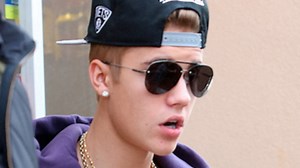 Justin Bieber Rocking in Purple