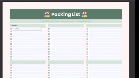 Camping Packing List | Hiking Travel Checklist | Editable Printable PDF | 6 Languages | Blank & Pre-filled - Etsy