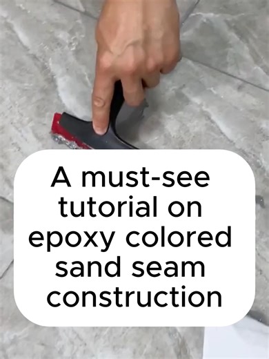 Epoxy Colored Sand Seam Construction Tutorial