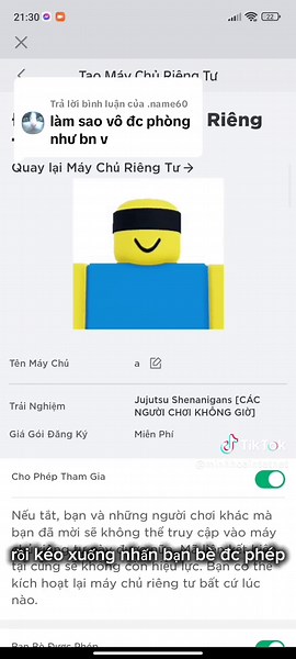 Cách tạo svv trong Roblox - Hướng dẫn tạo server riêng trong Roblox