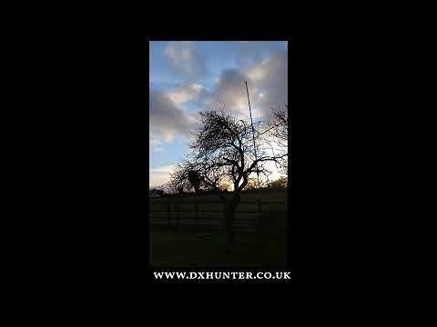 HF 9-1 UNUN Random length end-fed wire antenna install by M0ABG for DXHUNTER