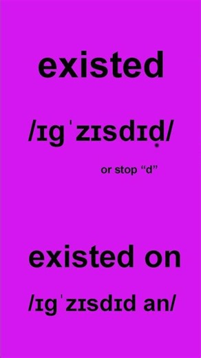 How to pronounce EXISTED in American English #spokenenglish #howtopronounce #americanenglish #word