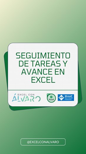 Álvaro Marín Abril on Instagram: "Te enseño cómo crear una lista de tareas en Excel con casillas que puedes marcar al completar y, además, cómo calcular automáticamente el porcentaje de progreso según las tareas completadas. Todo en una misma hoja, visual, práctica y lista para ayudarte a organizar tu trabajo. ✅📈 Ideal para llevar control de proyectos, tareas personales o cualquier actividad con seguimiento. Te muestro cómo hacerlo paso a paso. ⬆️ #excelconalvaro"