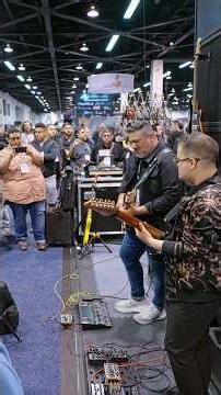 Chris Rocha and Danny de León Jam at Namm Show 2026 on @d‪@dsmhumboldt‬dsmhumboldt #jam #guitar #live