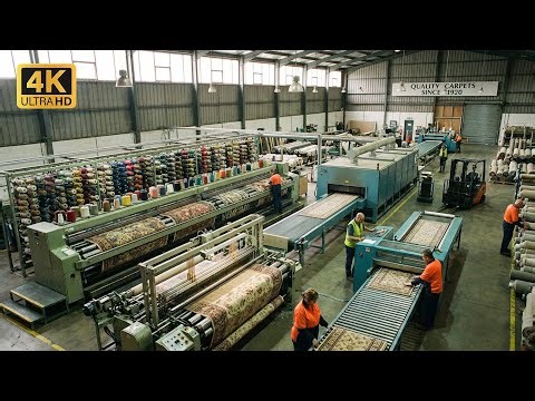 Inside a Modern Carpet Factory: How Carpets Are Manufactured (Full Process)