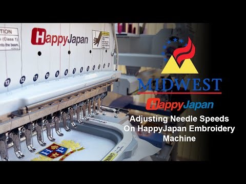 Setting Individual Needle Speeds on HappyJapan speeding up and slowing down your embroidery machine