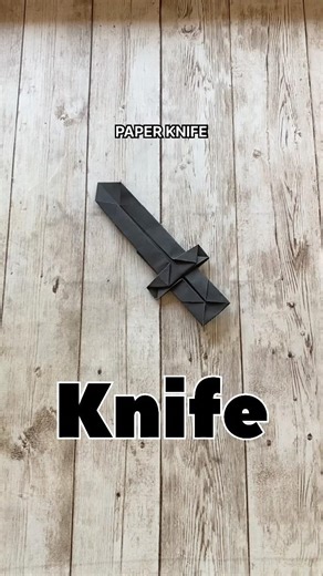 Easy Origami Sword ⚔️ | Paper Folding #Shorts