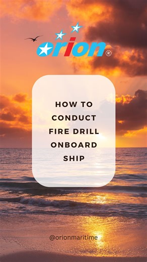 Orion Maritime (M) Sdn. Bhd on Instagram: "🔥 Fire Drill Onboard Ship – How It’s Conducted 🔥 Fire drills onboard ship are conducted to ensure every crew member is fully prepared to respond swiftly and safely in the event of a fire emergency. The drill begins with the sounding of the fire alarm, followed by crew mustering at designated stations as per the muster list. Each team carries out assigned duties, including fire boundary cooling, hose handling, communication with the bridge, and casualt