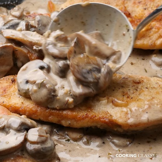 16K views · 348 reactions | CHICKEN MARSALA! Chicken Marsala with a creamy sauce! This classic Italian-American chicken recipe includes tender, perfectly pan seared chicken cutlets, and flavor enhancing browned mushrooms, and it’s all covered with a richly seasoned marsala wine, garlic and herb sauce. RECIPE: https://www.cookingclassy.com/chicken-marsala/ | Cooking Classy | Facebook
