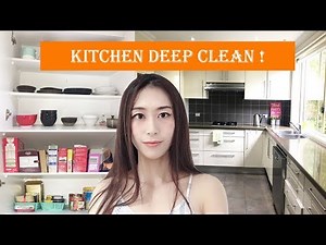 How to deep clean your kitchen ! 如何深度清理厨房（橱柜篇）/自制DIY环保喷雾