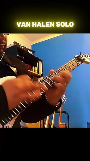 Playing Eddie Van Halen's Legendary Jump Solo 🎸 #vanhalen #guitarrock #jumpsolo #guitarsolo