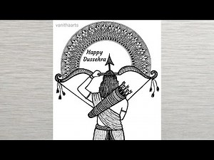Happy Dussehra Mandala Art | how to draw mandala for beginners | Dussehra Drawing | Doodle