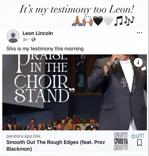 BRENT JONES Smooth Out The Rough Edges feat. Prez Blackmon from Praise In The Choir Stand