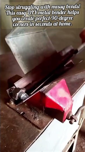 Genius DIY Tool To Fold Metal Like Paper