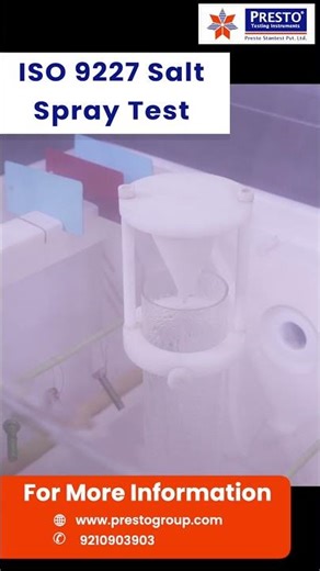 ISO 9227 Salt Spray Test Explained in 60 Seconds #prestostantest #machine