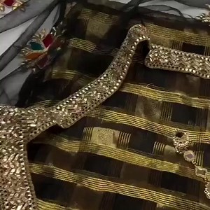 Organza Shirt With Pure Jamawar Trouser & Net Mirror Work Dupatta , 3Pc Dress Code(meh ar) price 3500/= With free shipping in Pakistan Dm or whatsapp 923355553434 or 03314416665 | Creations house