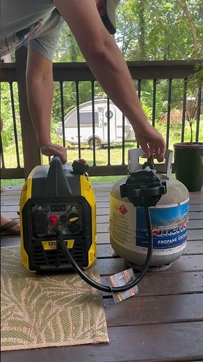 Easy start of the Champion 2500 Dual Fuel Generator #camping #nucamp #automobile