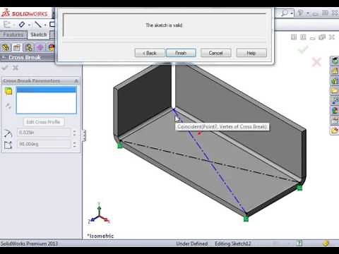 01 Sheet Metal Design 22 Cross Breaks