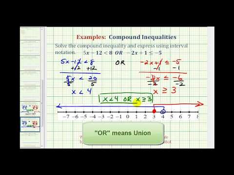 Ex: Solve a Compound Inequality (All Real Numbers Solution)